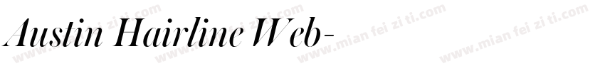 Austin Hairline Web字体转换